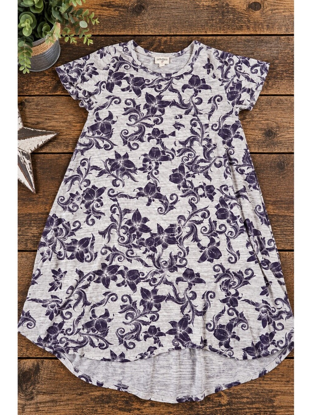 LuLaRoe grey and purple dress size xs